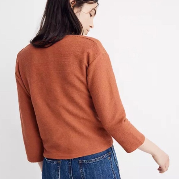 🖤 Madewell Texture & Thread Tie Front Top - Picture 8 of 8